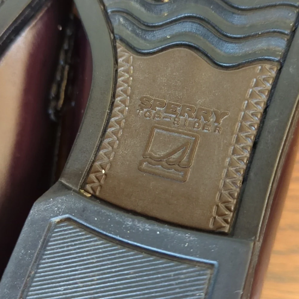 Sperry Boys Top-Sider Colton Burgundy Loafers Size 12.5